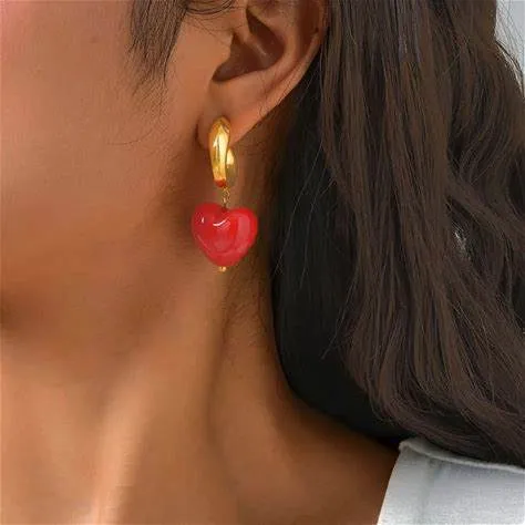 PENDIENTE CORAZÓN ACERO 4MM (KM017)