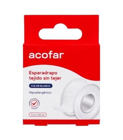ESPARADRAPO ACOFAR TEJIDO SIN TEJER BLANCO 5 X 1