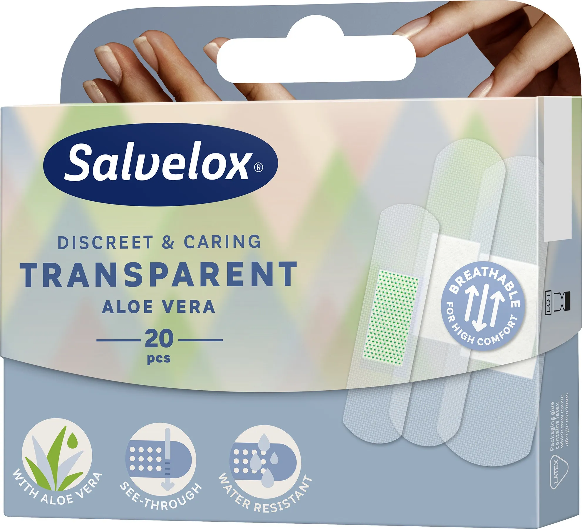 SALVELOX APOSITO ADHESIVO ALOE VERA TRANSP 20 AP