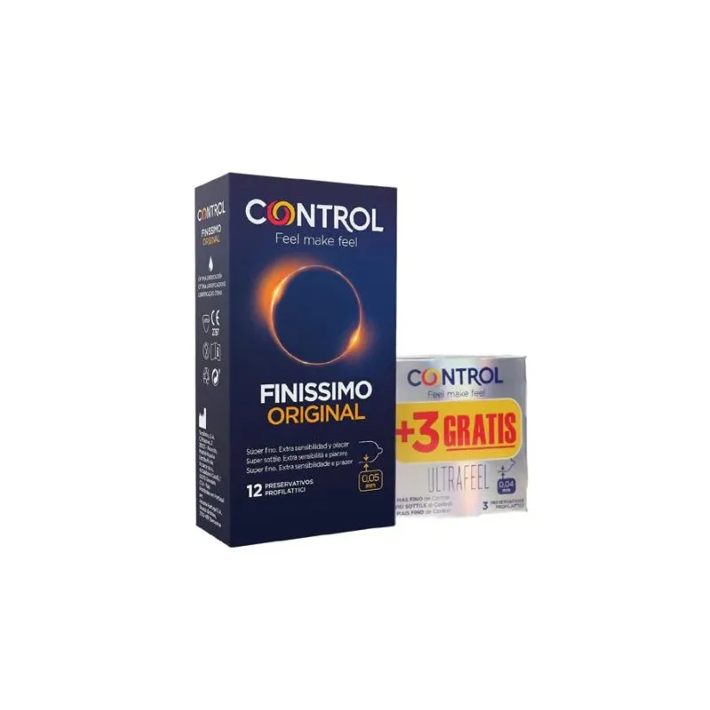 CONTROL FINISSIMO PRESERVATIVOS 12 U