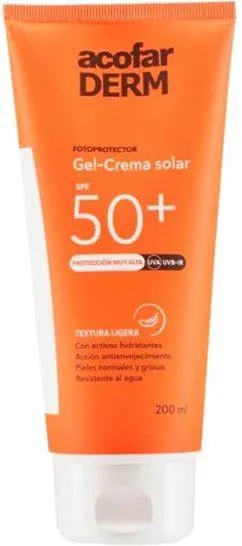 ACOFARDERM SPF 50+ TACTO LIGERO GEL CREMA 1 ENVA