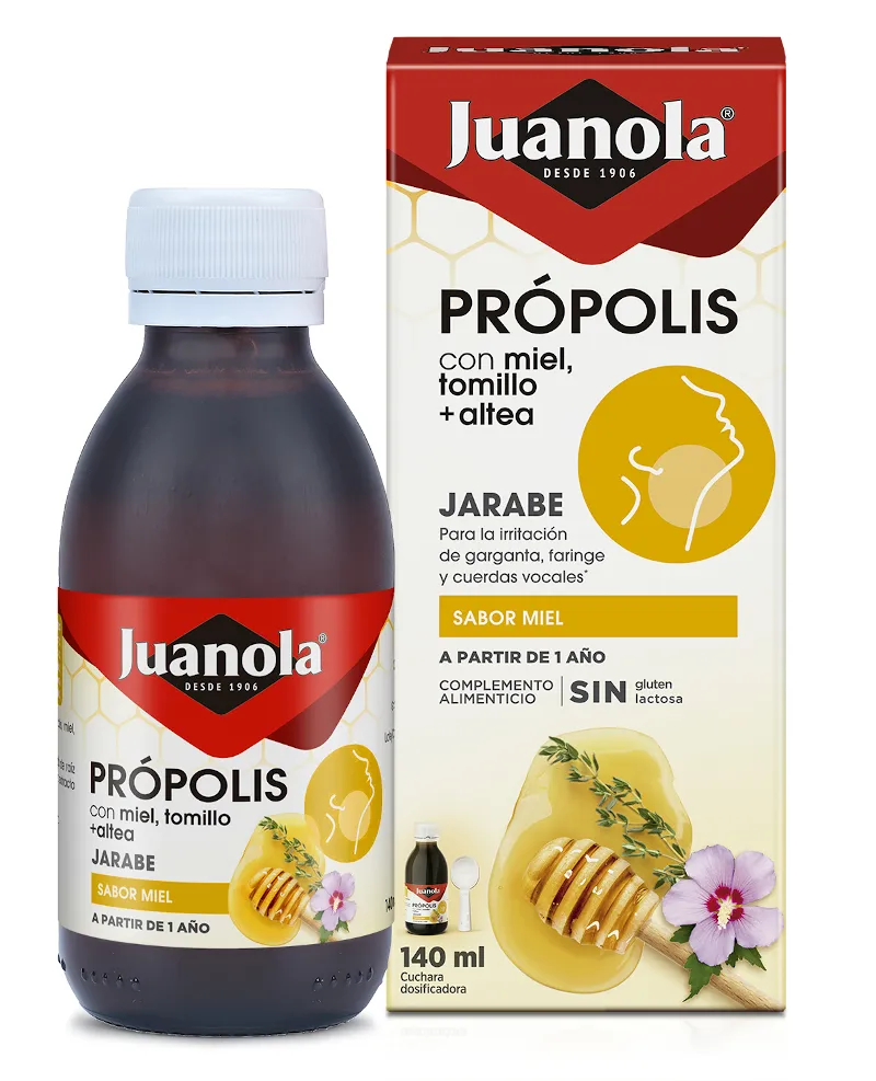 JUANOLA PROPOLIS JARABE CON MIEL TOMILLO + ALTEA