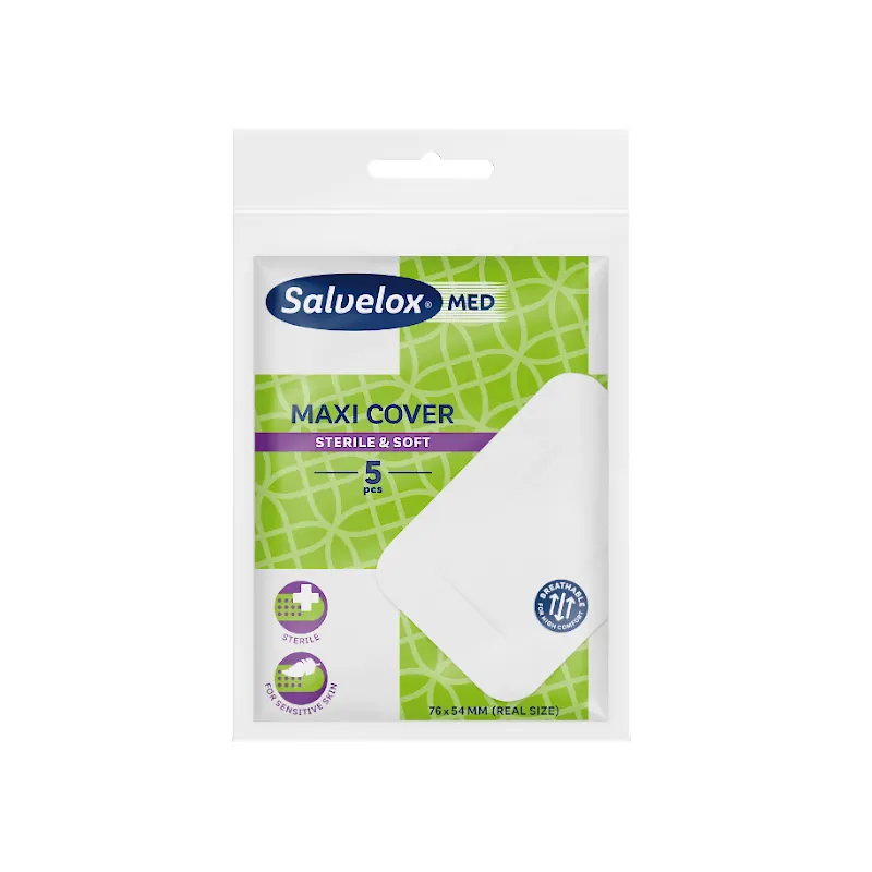 SALVELOX MED MAXI COVER APOSITO ESTERIL 5 APOSIT