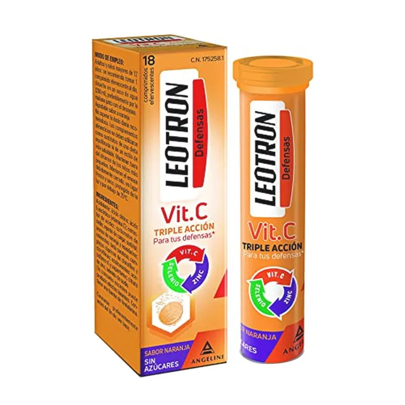 LEOTRON VITAMINA C 18 COMPRIMIDOS EFERVESCENTES