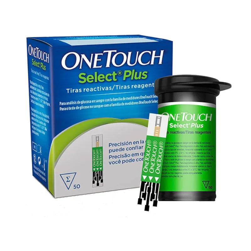 TIRAS REACTIVAS GLUCEMIA ONETOUCH SELECT PLUS 50