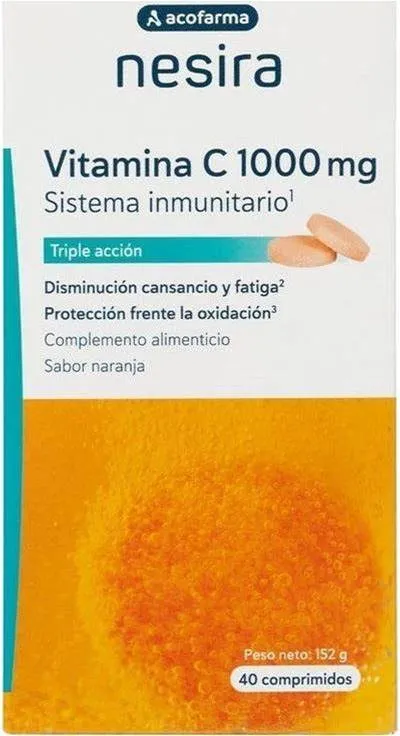 ACOFARMA NESIRA VITAMINA C 1000 MG 40 COMPRIMIDO