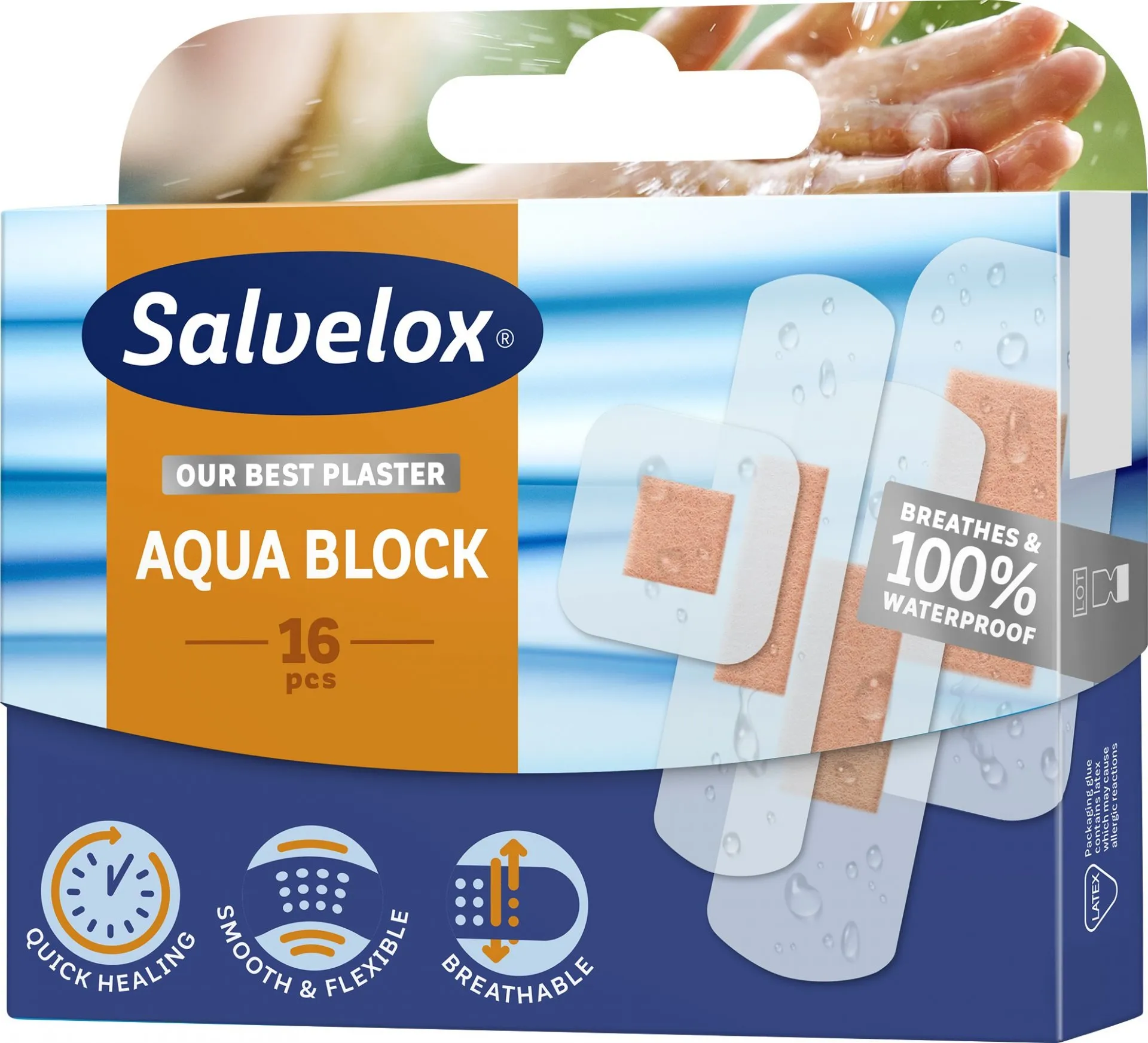 SALVELOX AQUA BLOCK APOSITO ADHESIVO 16 APOSITOS
