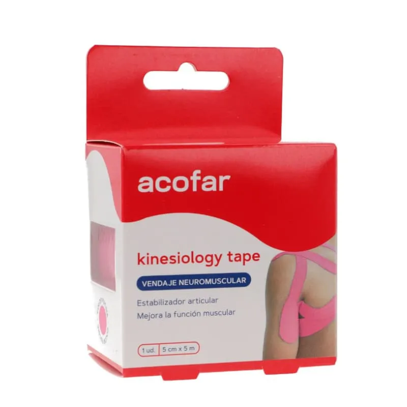 ACOFAR KINESIOLOGY TAPE VENDAJE 1 UNIDAD 5 M X 5