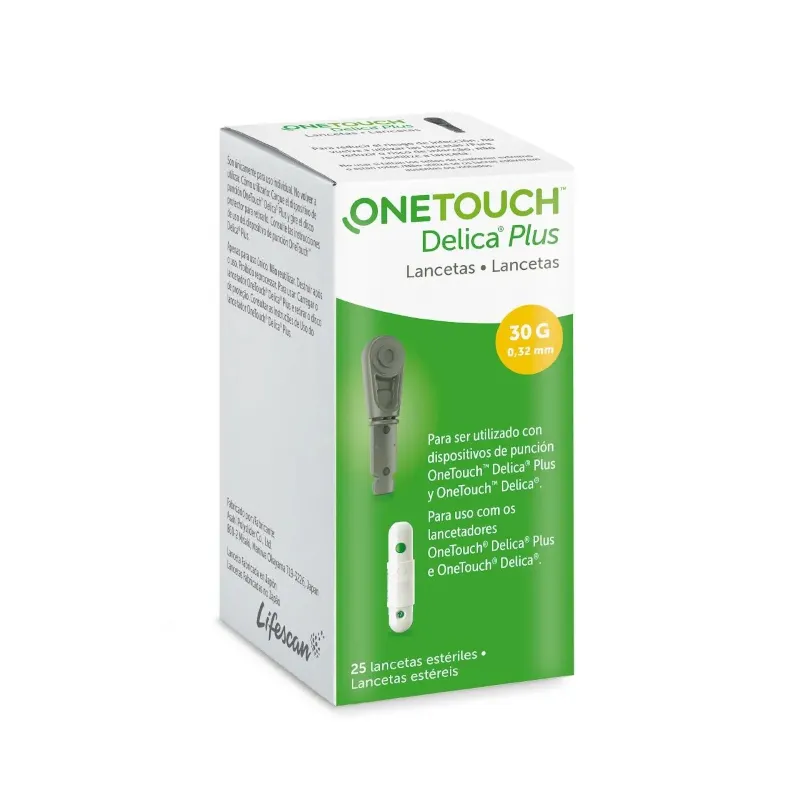 ONETOUCH DELICA PLUS LANCETAS 25 LANCETAS