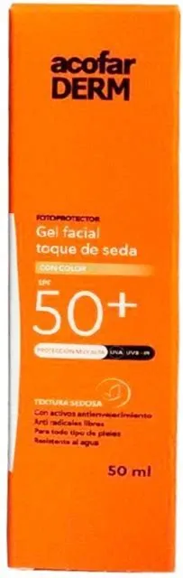 ACOFARDERM SPF 50+ GEL FACIAL INVISIBLE 1 ENVASE