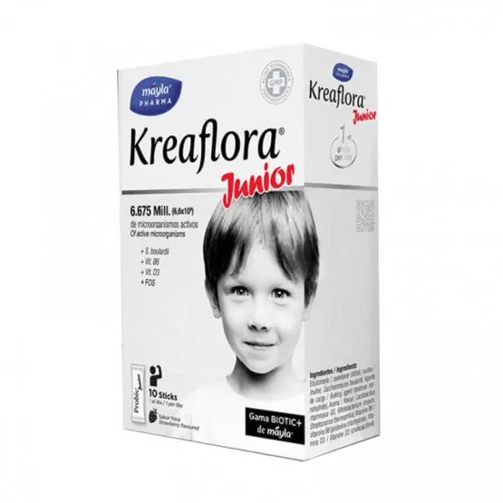 KREAFLORA JUNIOR 10 STICKS SABOR FRESA