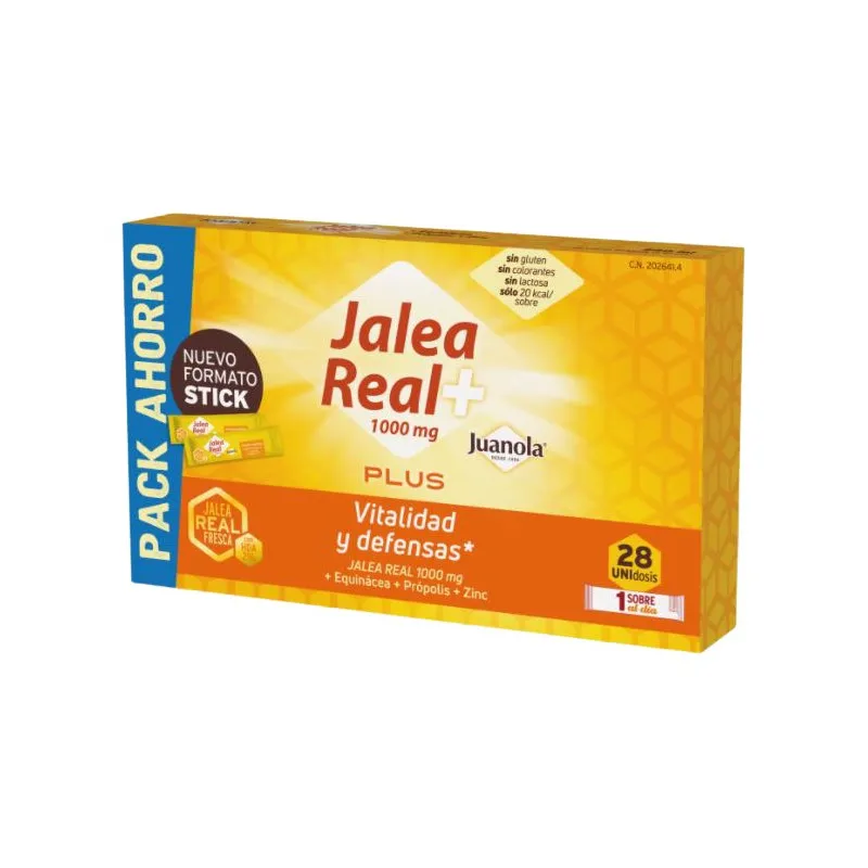 JUANOLA JALEA REAL PLUS 28 SOBRES 10 ML