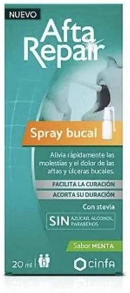 AFTA REPAIR SPRAY BUCAL 1 ENVASE 20 ML SABOR MEN