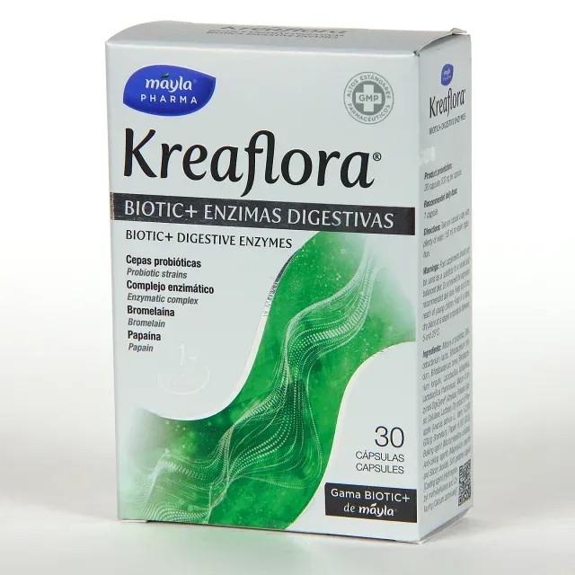 KREAFLORA BIOTIC+ ENZIMAS DIGESTIV 30CAP
