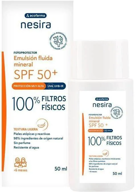 NESIRA SPF50+ EMULSION FLUIDA SOLAR 50ML