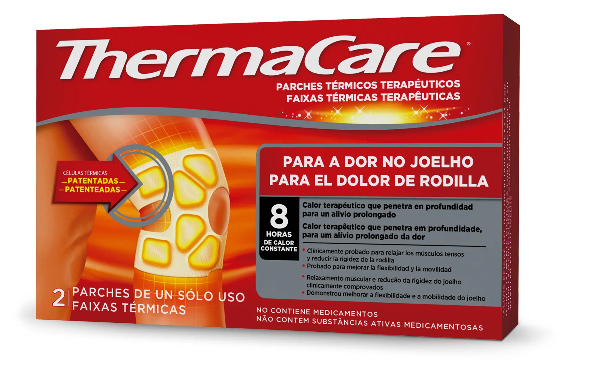 THERMACARE PARCHE TERMICO RODILLA 2 PARCHES