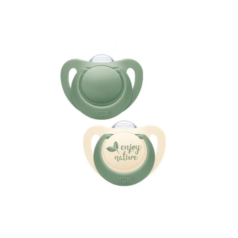 CHUPETE NUK FOR NATURE 0-6M SILICONA 2UD