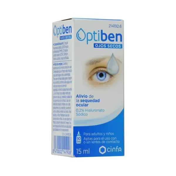 OPTIBEN OJOS SECOS GOTAS 15ML
