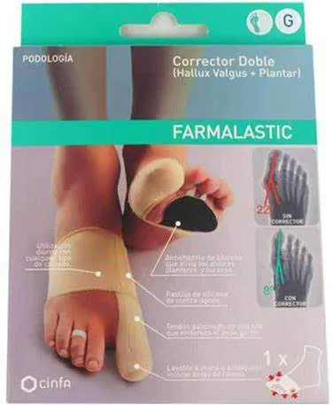 TALONERA FARMALASTIC 2 UNIDADES TALLA MEDIANA