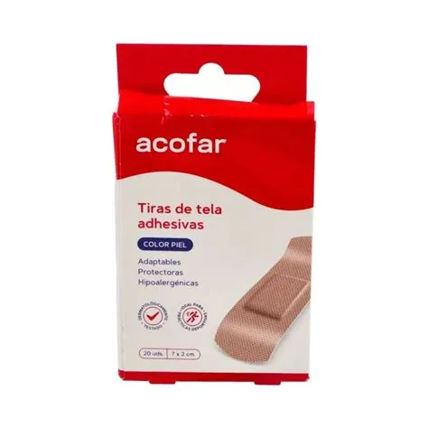 TIRAS DE TELA ACOFAR 10 UNIDADES COLOR PIEL