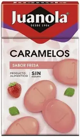 JUANOLA CARAMELOS 1 ENVASE 50 G SABOR FRESA