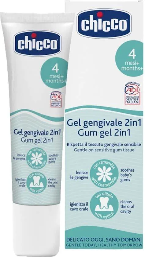 GEL GINGIVAL 2 EN 1 CHICCO + 4 MESES 1 TUBO 30 M