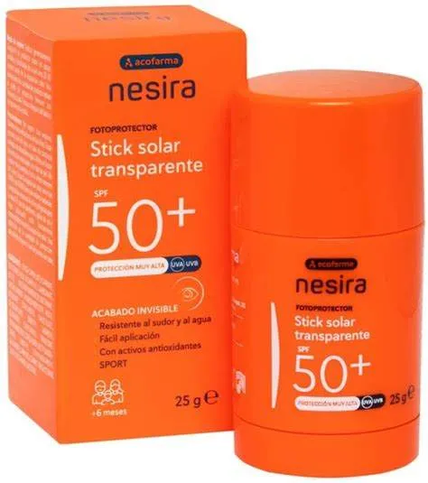 ACOFARMA NESIRA STICK SOLAR TRANSPARENTE SPF 50+