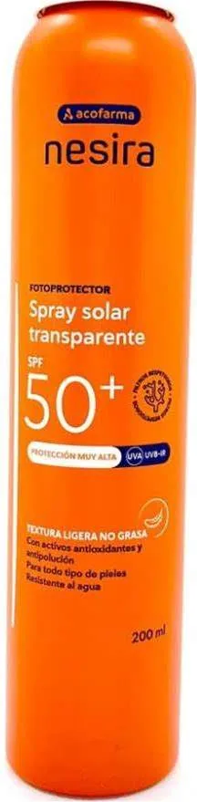 ACOFARMA NESIRA SPRAY SOLAR TRANSPARENTE PEDIATR