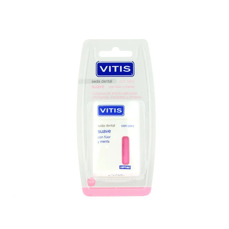 VITIS SUAVE CON FLUOR Y MENTA SEDA DENTAL 50 M