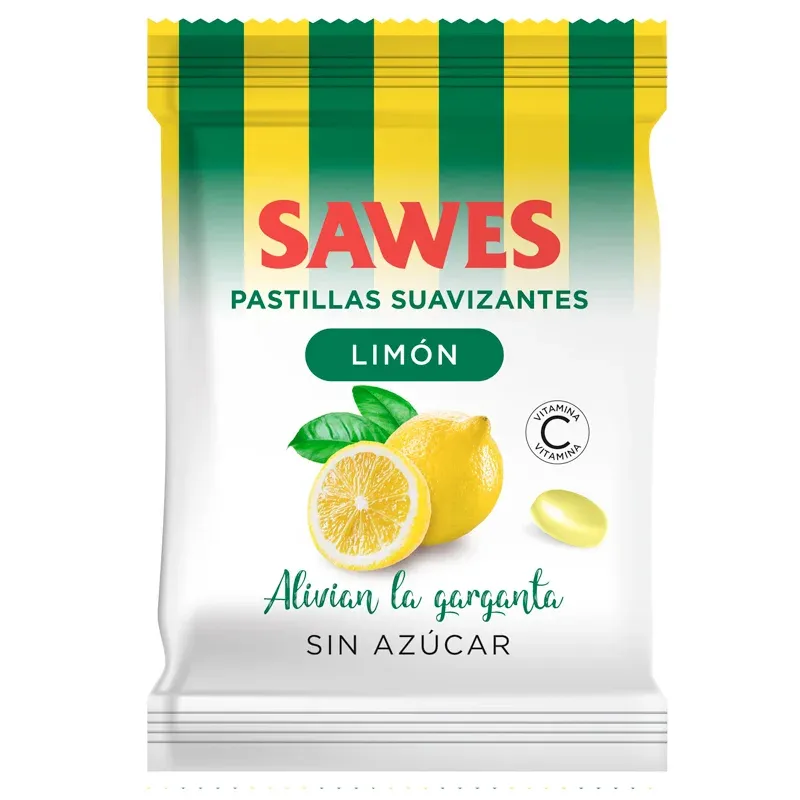 SAWES CARAMELOS SIN AZUCAR BOLSA LIMON 50 G