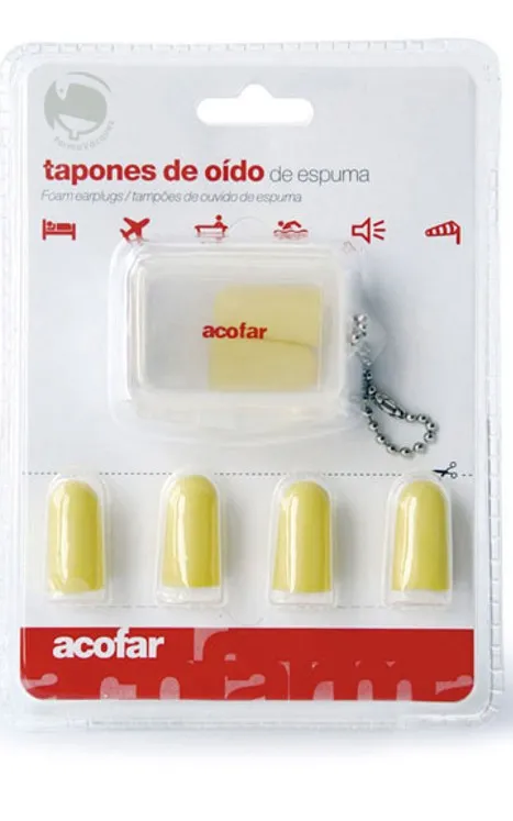 TAPONES OIDOS ACOFARMA ESPUMA 6 U