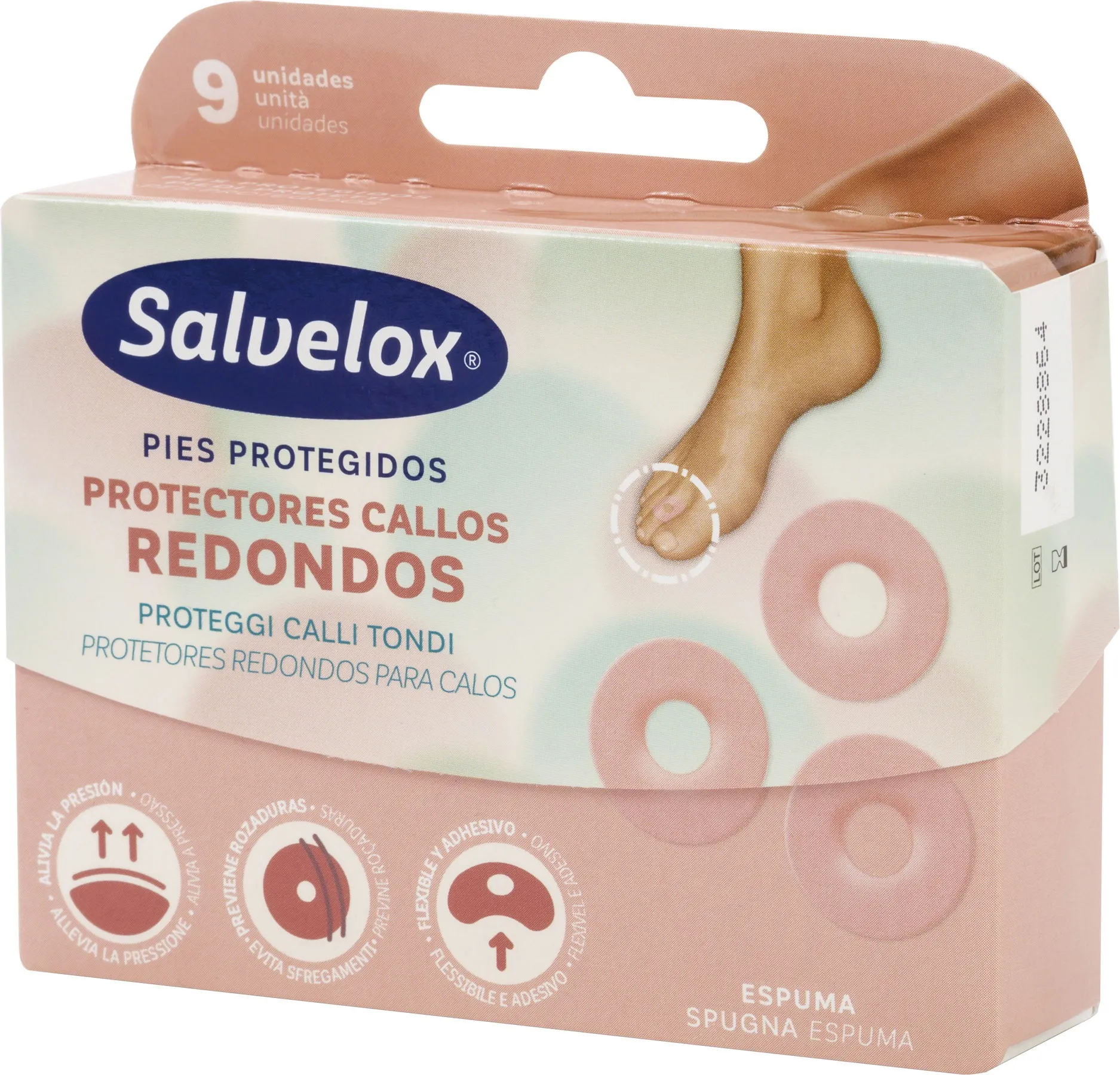 PARCHES CALLOS SALVELOX REDONDO 9 U