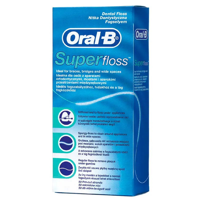 ORAL-B SUPERFLOSS SEDA DENTAL 50 U