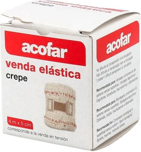 VENDA ELASTICA CREPE ACOFAR 4 M X 10 CM