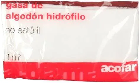 GASA ESTERIL ALGODON HIDROFILO COMPRESAS ACOFARM